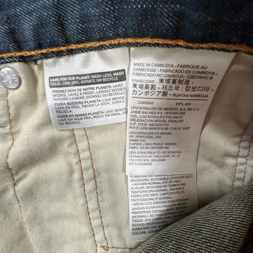 Levi's 527 Slim Bootcut Jeans Men 36x30 Dark Wash Americana Western Workwear NEW